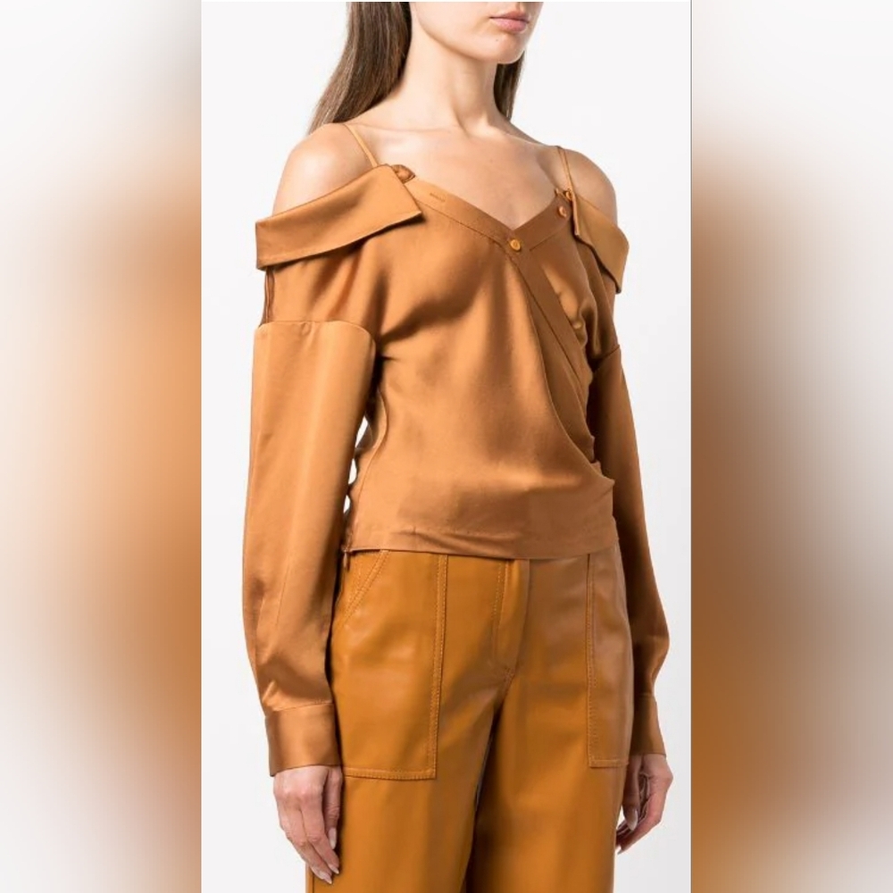 Jonathan Simkhai cold shoulder blouse